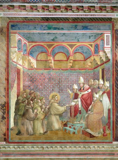St. Francis Receives Approval of his Regula Prima from Pope Innocent III in 1210, 1297-99 by Giotto di Bondone